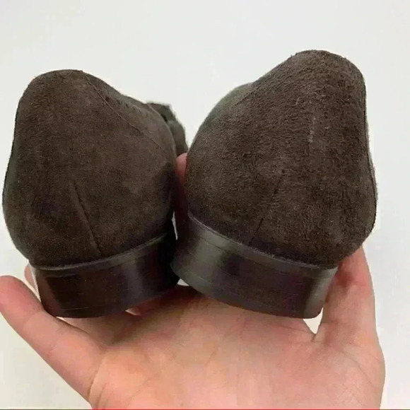 Talbots flats size 9 N brown suede tassel loafers - Picture 9 of 13